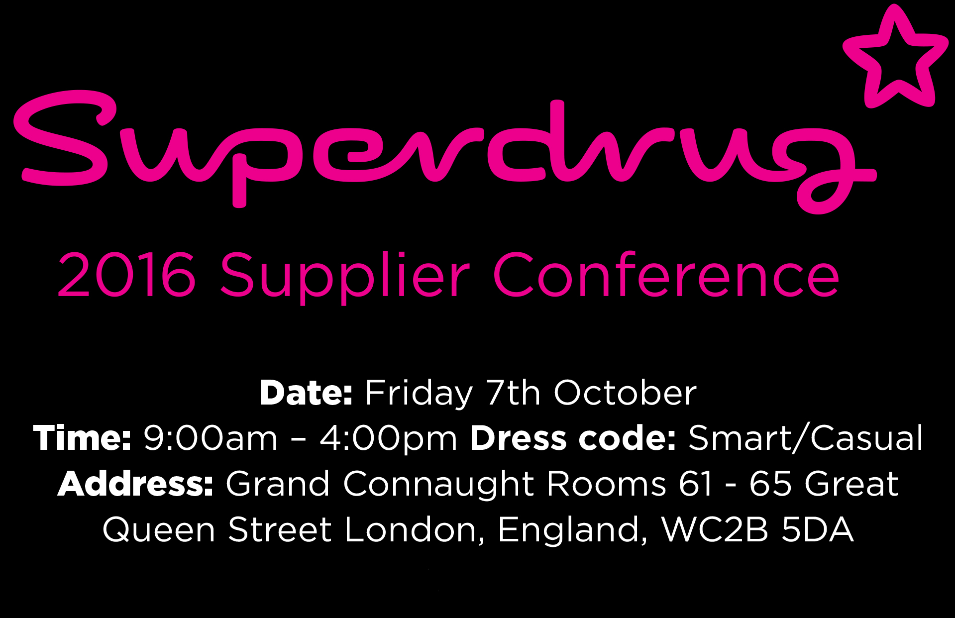 Superdrug - 2015 Supplier Conference